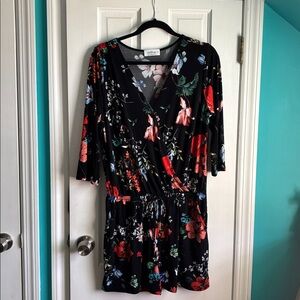 Floral Wrap Romper